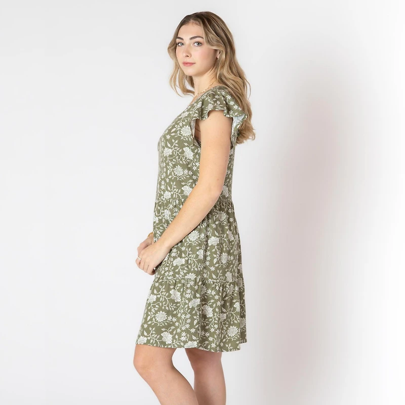 Devoted robe midi florale