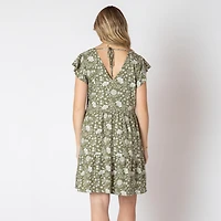 Devoted robe midi florale