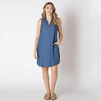 Devoted Robe midi avec col