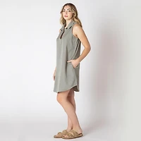 Devoted midi dress with collar