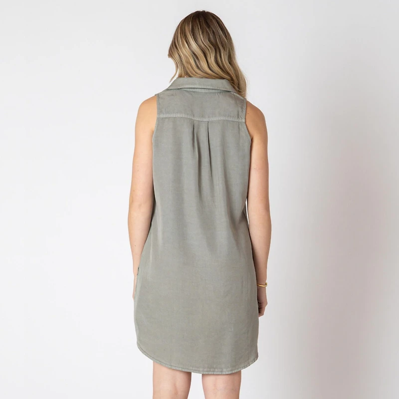 Devoted midi dress with collar