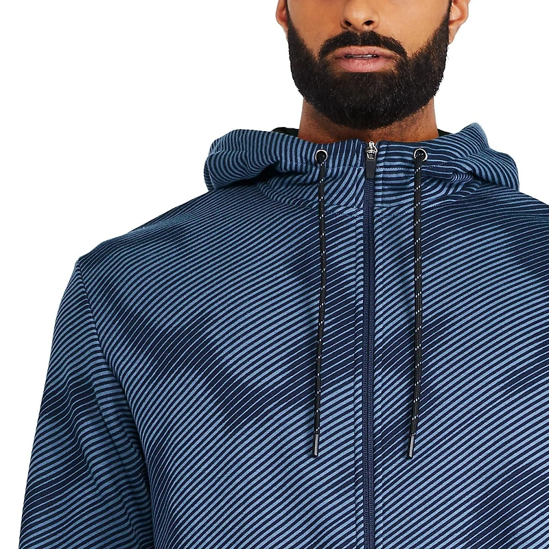 Haut à capuchon avec fermeture éclair sur la longueur Athletic Works pour hommes