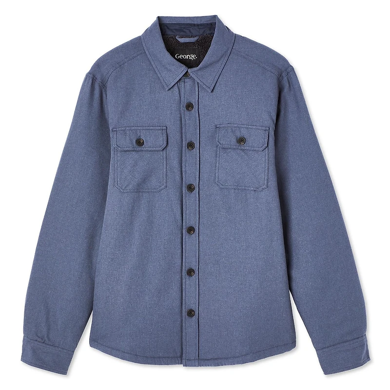 Veste-chemise en flanelle George pour hommes