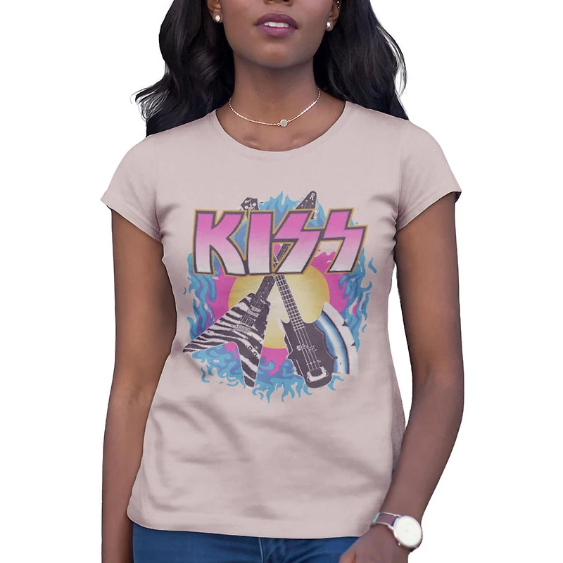 KISS Tee shirt  à manches courtes femme