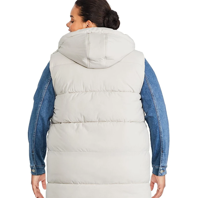 Veste matelassée longue George Plus pour femmes Tailles 1X-4X