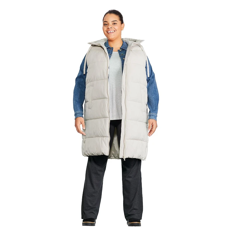Veste matelassée longue George Plus pour femmes Tailles 1X-4X