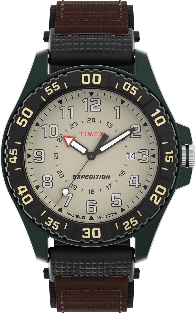 Montre Timex Expedition® Acadia 42 mm bracelet en tissu à matériaux mixtes