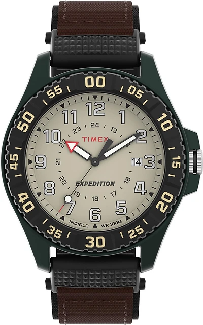 Montre Timex Expedition® Acadia 42 mm bracelet en tissu à matériaux mixtes