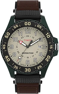 Montre Timex Expedition® Acadia 42 mm bracelet en tissu à matériaux mixtes