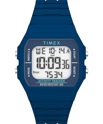 Timex 40mm Step & Activity Tracking Silicone Strap Watch
