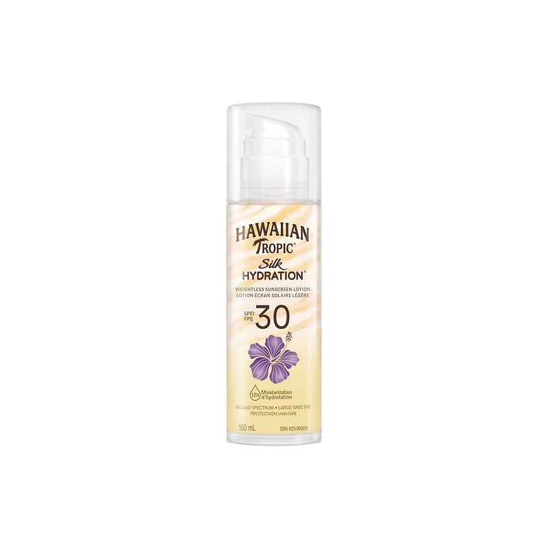 Lotion écran solaire Silk HydrationMD WeightlessMC de Hawaiian TropicMD, FPS 30 150 ml