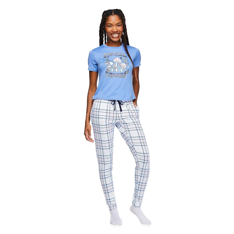 No Boundaries Women's Pajama 2-Piece Set