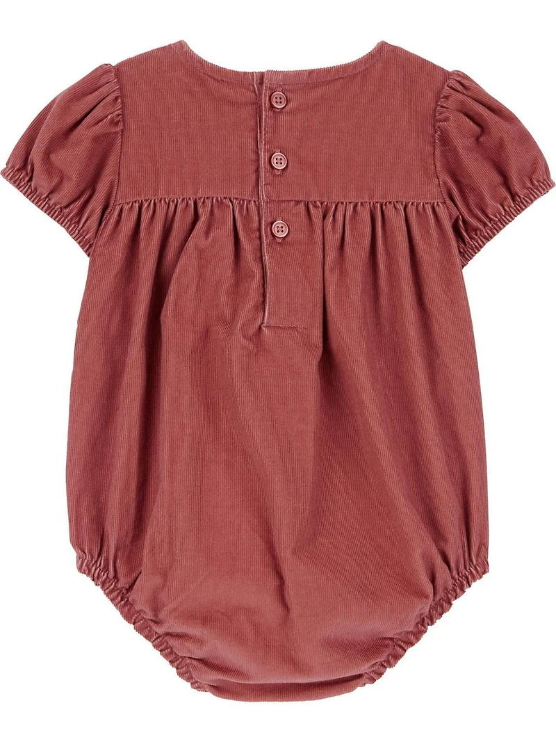 Carter's Child of Mine Baby Girls' Bubble Set - Rust Floral, Newborn 6/9 Months