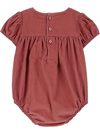 Carter's Child of Mine Baby Girls' Bubble Set - Rust Floral, Newborn 6/9 Months
