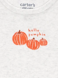 Carter's Child of Mine Unisex Bodysuit Pant Set - Hello Pumpkin, Preemie 24 Months
