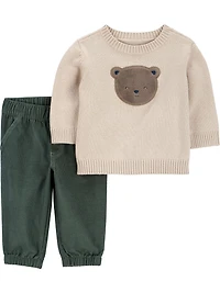 Carter's Child of Mine Ensemble Pull bébé garçon - ours Nouveau-né 24 mois