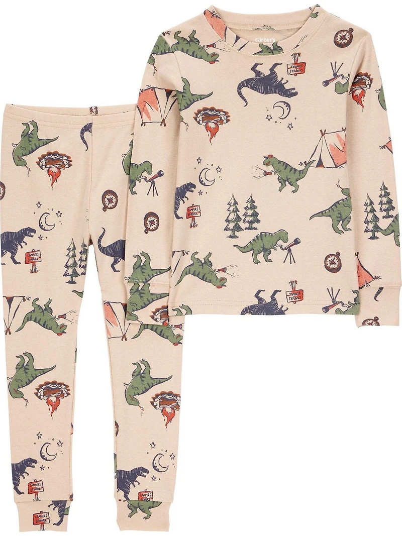 Carter's Child of Mine Toddler Boys' 2-Piece Pajama - Camping Dino, Sizes: 6/9 months - 5T