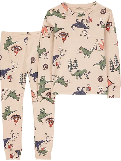 Carter's Child of Mine Toddler Boys' 2-Piece Pajama - Camping Dino, Sizes: 6/9 months - 5T