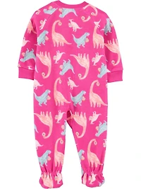 Carter's Child of Mine Pyjama 1 pièce pour petite fille - Dinosaure rose Tailles : 6/9 mois 5T