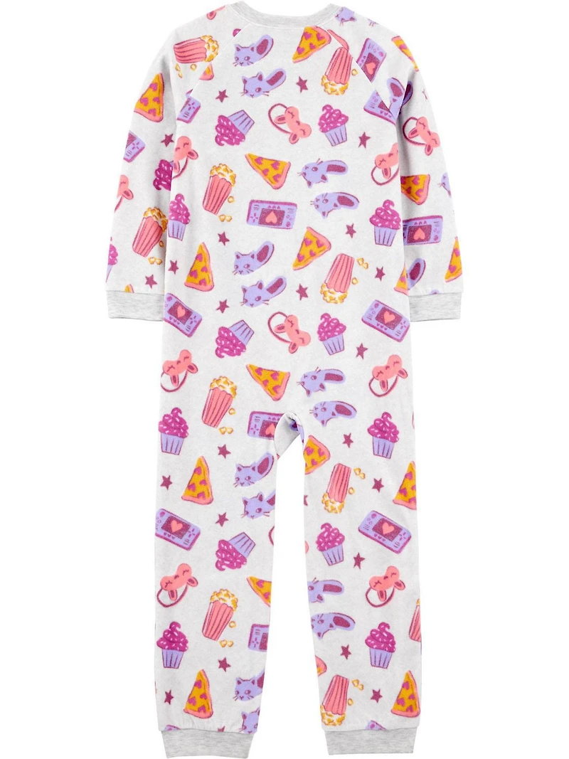 Carter's Child of Mine Big Kid Girls' 1-Piece Pajama - Grey Sleepover, Sizes: 5-12