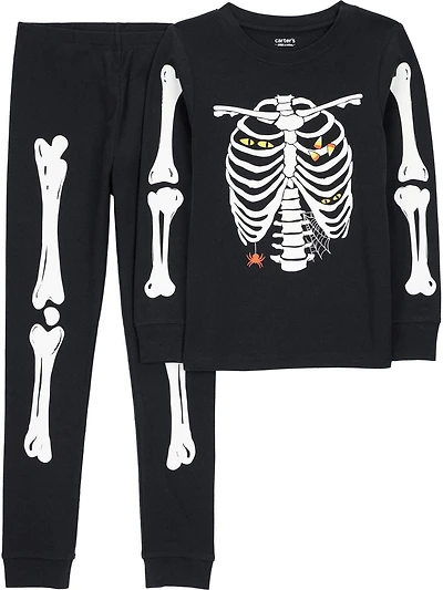 Carter's Child of Mine Big Kid Unisex 2-Piece Pajamas - Skeleton, Sizes: 5-12