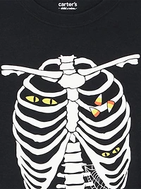 Carter's Child of Mine Big Kid Unisex 2-Piece Pajamas - Skeleton, Sizes: 5-12