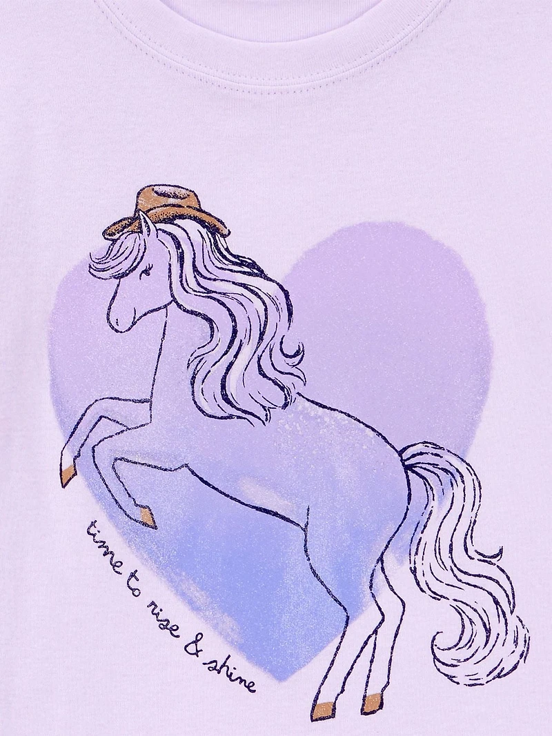 Carter's Child of Mine Pyjama 2 pièces pour grande fille - Cheval violet Tailles : 5-12