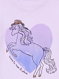Carter's Child of Mine Pyjama 2 pièces pour grande fille - Cheval violet Tailles : 5-12