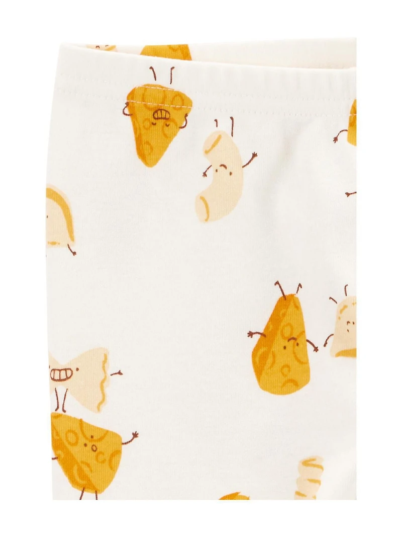 Carter's Child of Mine Toddler Unisex 2-Piece Pajama - Mac N Cheese, Sizes: 6/9 Months 5T