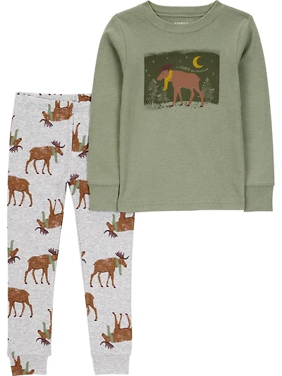 Carter's Child of Mine Pyjama 2 pièces pour tout-petit garçon – Élan vert