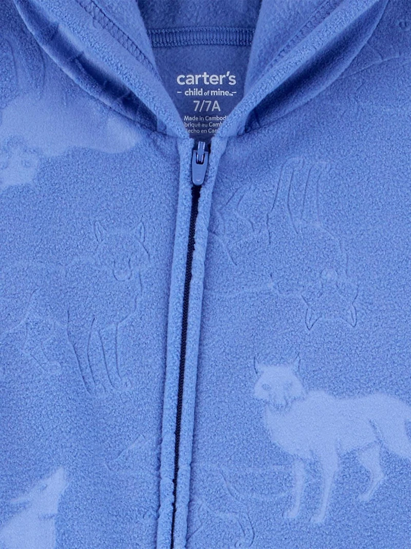 Carter's Child of Mine Pyjama 1 pièce pour grand garçon - Bleu gaufré Tailles : 5-12