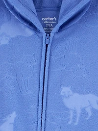 Carter's Child of Mine Pyjama 1 pièce pour grand garçon - Bleu gaufré Tailles : 5-12
