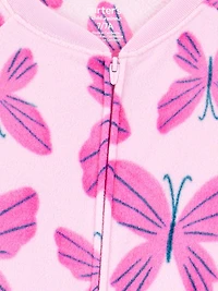 Carter's Child of Mine Pyjama 1 pièce pour grande fille - Papillon rose Tailles : 5 12