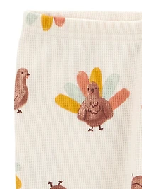 Carter's Child of Mine Toddler Unisex 2-Piece Pajama - Turkey, Sizes: 6/9 Months 5T
