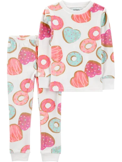 Carter's Child of Mine Toddler Girls' 2-Piece Pajama - Multi Donut