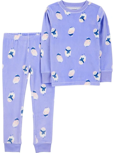 Carter's Child of Mine Toddler Girl's 2-Piece Pajama - Blue Owl