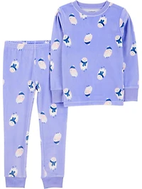 Carter's Child of Mine Toddler Girl's 2-Piece Pajama - Blue Owl