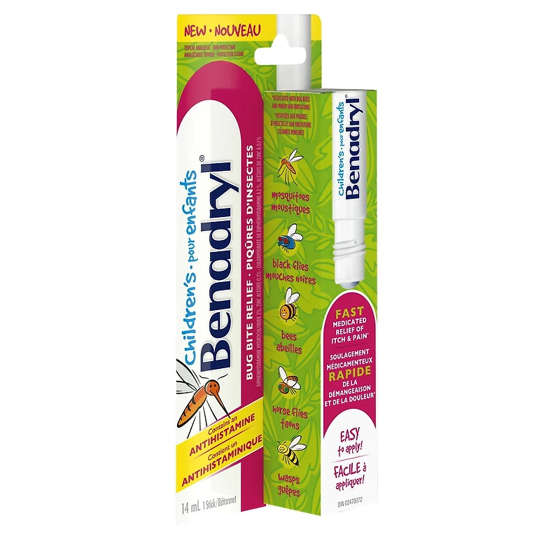 Benadryl Enfants, Piqûres D'insectes, 14 mL 14 ml