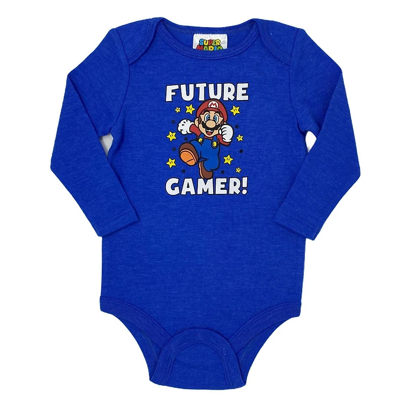Nintendo Cache-couche à manches longues pour bébés garçons