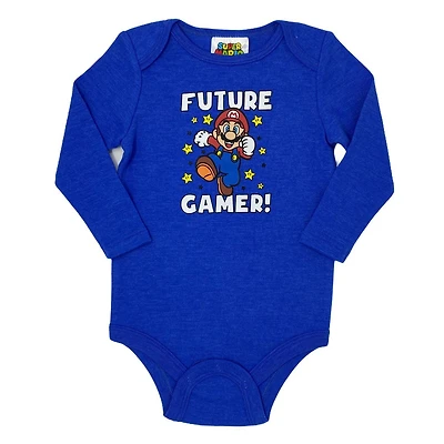 Nintendo Cache-couche à manches longues pour bébés garçons