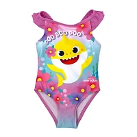 Baby Shark Maillot de bain 1 pièce fille