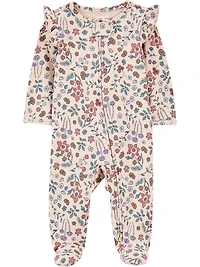Carter's Child of Mine Pyjama bébé fille - Beige fleuri Prématuré 6/9 mois