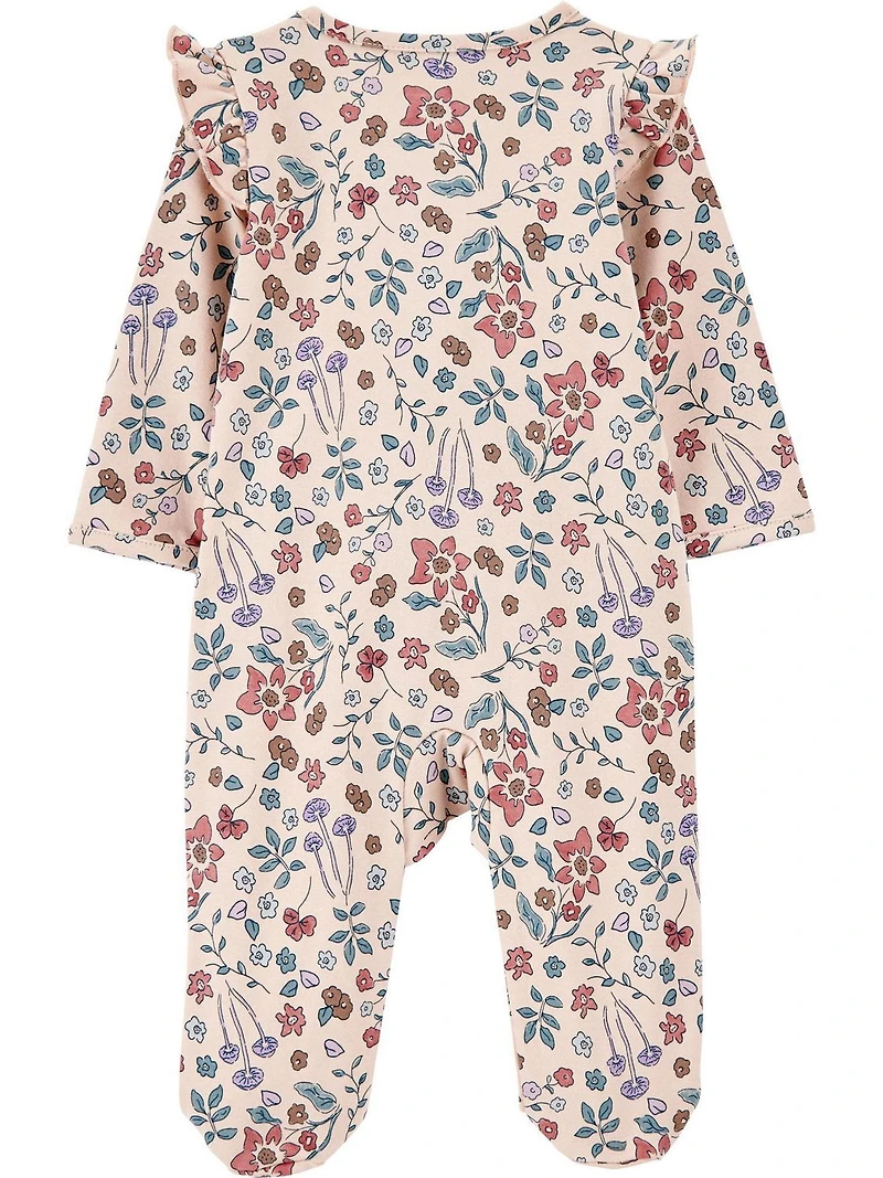 Carter's Child of Mine Pyjama bébé fille - Beige fleuri Prématuré 6/9 mois