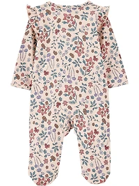 Carter's Child of Mine Pyjama bébé fille - Beige fleuri Prématuré 6/9 mois