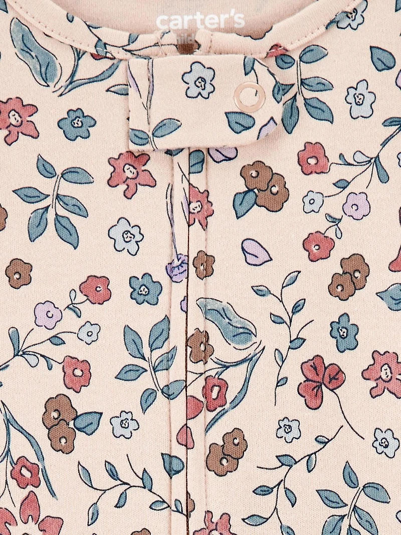 Carter's Child of Mine Pyjama bébé fille - Beige fleuri Prématuré 6/9 mois