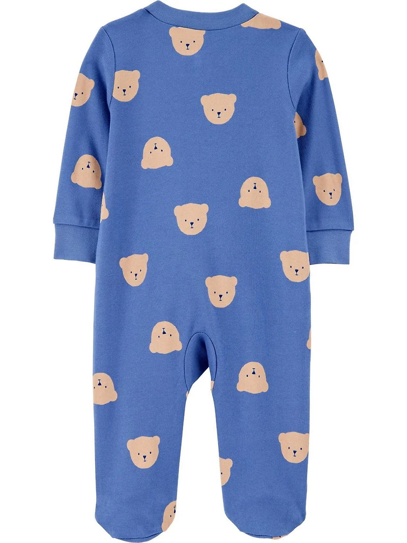 Carter's Child of Mine Baby Boys' Sleep N Play - Blue Bear Head