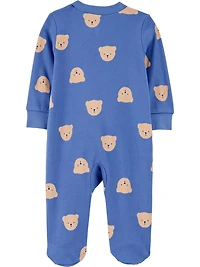 Carter's Child of Mine Baby Boys' Sleep N Play - Blue Bear Head