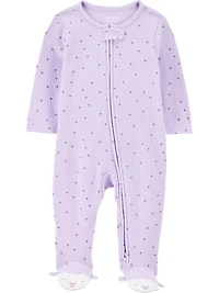 Carter's Child of Mine Baby Girls Sleep N' Play, Purple, Preemie-6/9 Months
