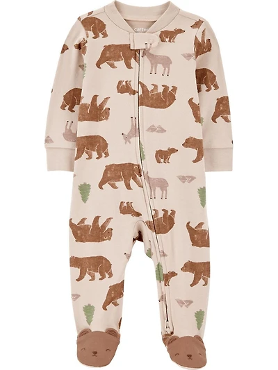 Carter's Child of Mine Baby Boys' Sleep N Play - Brown Woodland, Preemie 6/9 Months