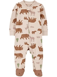 Carter's Child of Mine Baby Boys' Sleep N Play - Brown Woodland, Preemie 6/9 Months
